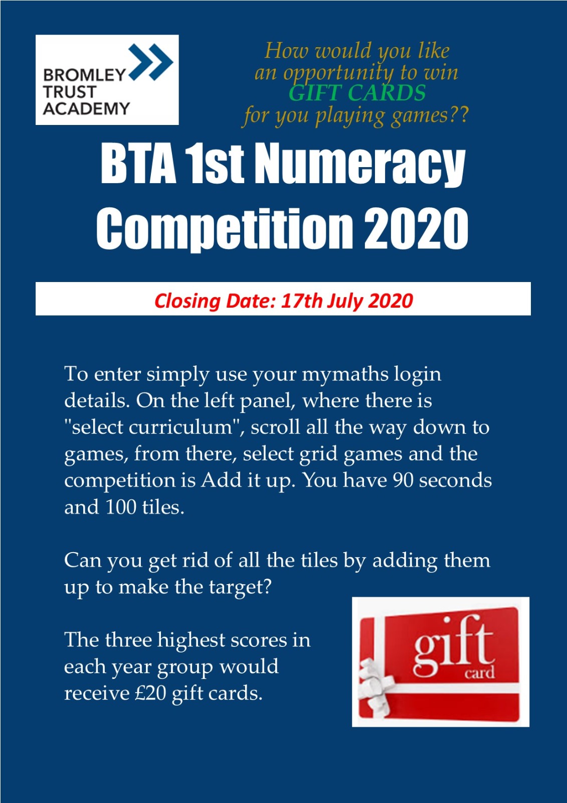 Numeracy competition